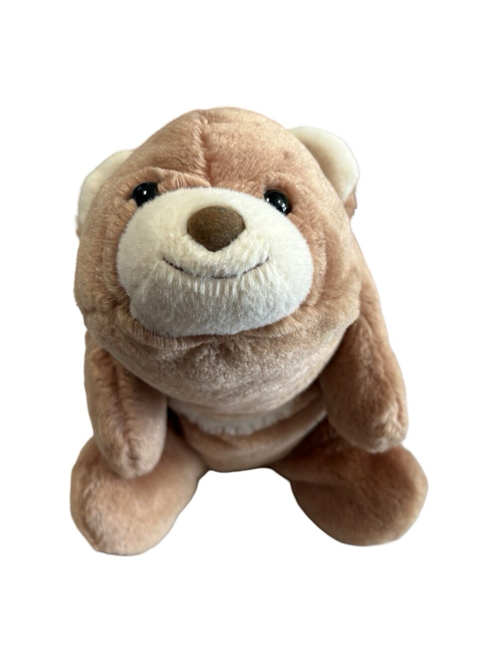 Vintage 1980 Gund Snuffles Bear Plush Butterscotch Beige Tan Slouchy 10in